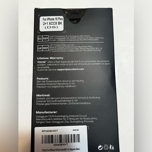 TOCOL  2+1 XCCX iPhone 15 Plus Case - Picture 2 of 2